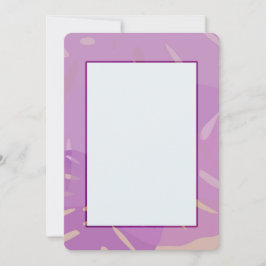 Monstera Abstrakt Inbjudan