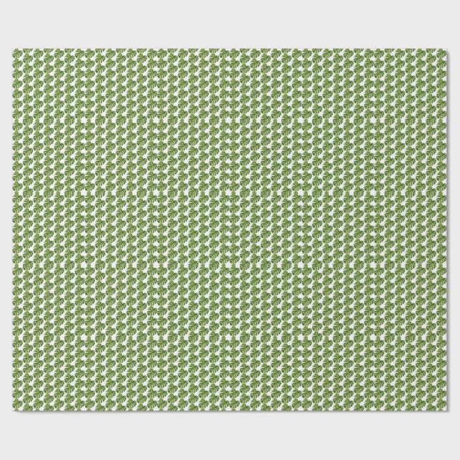 Monstera Albo Wrapping Paper Presentpapper (Platt)