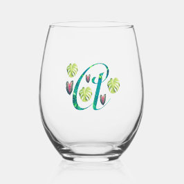 Monstera arrangerade Alphabet