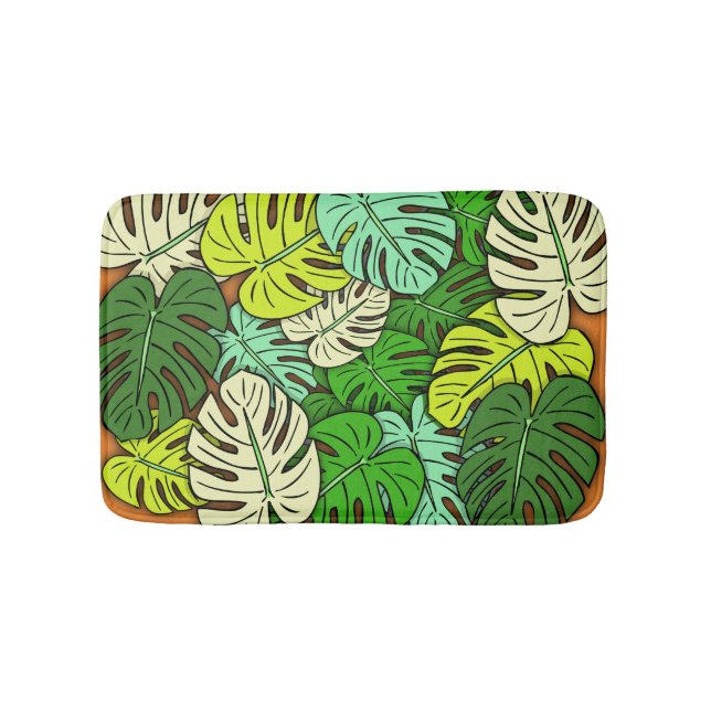 Monstera blad #3 badrumsmatta (Framsidan)