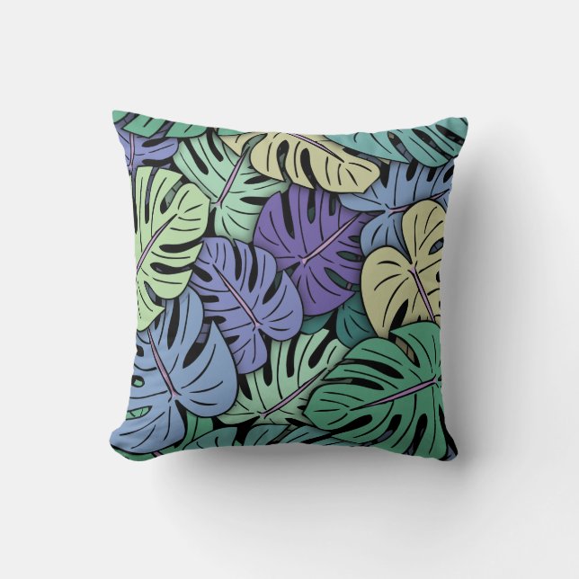 Monstera blad #6 kudde (Framsida)