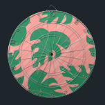 Monstera blad Abstrakt ränder Mönster Darttavla<br><div class="desc">Designad av Dream Big Digital Design</div>