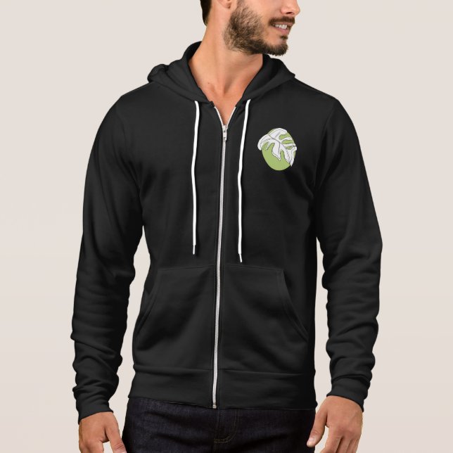 Monstera blad abstrakt växtillustration Grön T Shirt (Framsida)