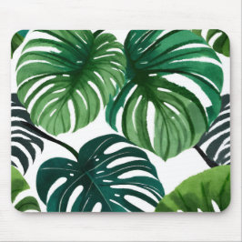 Monstera blad | Enkel modern akvarell Musmatta