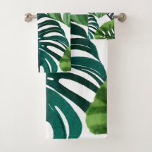 Monstera blad | Enkel modern handduk