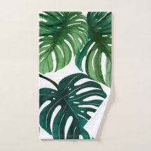 Monstera blad | Enkel modern handduk