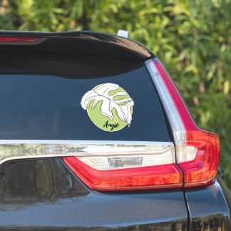 Monstera blad namn bil dekal