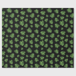 Monstera blad presentpapper 76 cm x 1,8 m