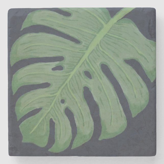 Monstera blad stenunderlägg (Framsidan)