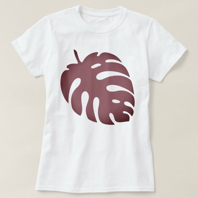 Monstera blad t shirt (Design framsida)