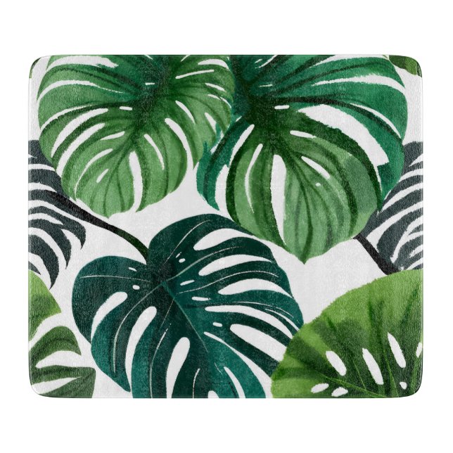 Monstera blad vattenfärg modern botanik (Framsidan)