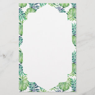 Monstera Deliciosa Hawaiian Island Tropikernas Löv Brevpapper