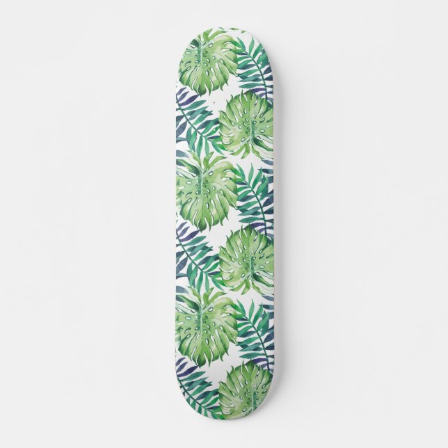 Monstera deliciosa Hawaiian Skateboard Bräda 21,5 Cm (Framsida)