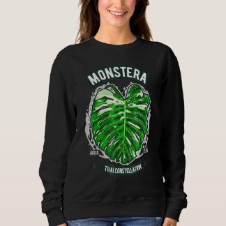 Monstera Deliciosa Thai Constellation Botany T Shirt