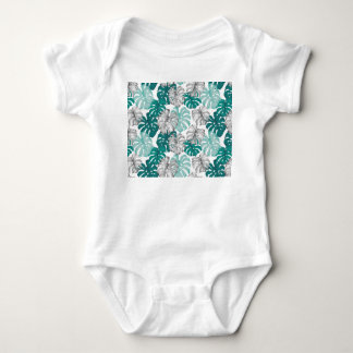 Monstera Duo Tone: Minimala Tropikar T Shirt