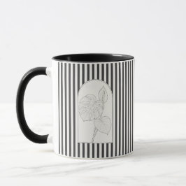 Monstera Elegant Flower Botanical Mugg