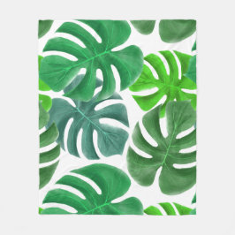 Monstera Fleecefilt