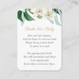 Monstera Foliage Bygger Baby Bibliotek Baby Shower Tilläggskort