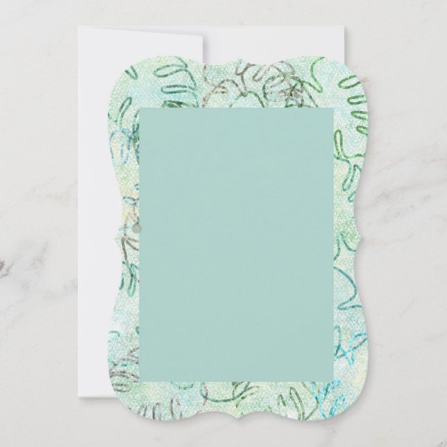 Monstera Galenhet inbjudan (Framsida)