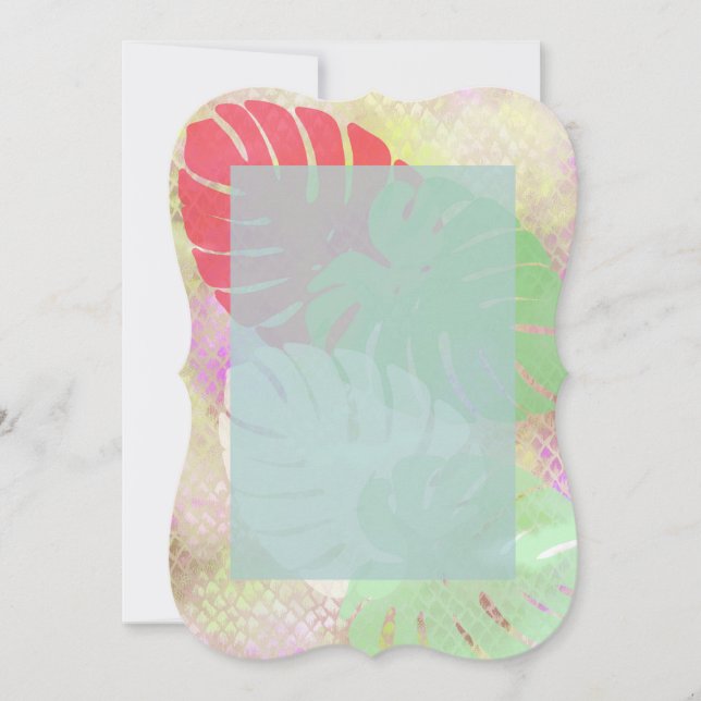 Monstera Galenhet inbjudan (Framsida)