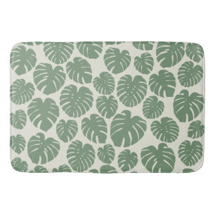 Monstera - Grönt Badrumsmatta