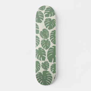 Monstera - Grönt Mini Skateboard Bräda 18,5 Cm