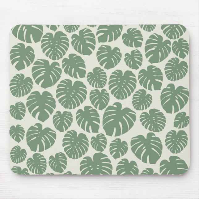 Monstera - Grönt Musmatta (Framsidan)