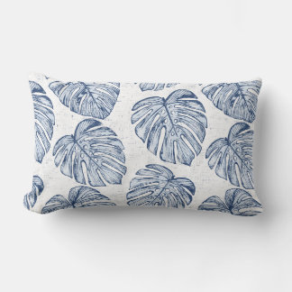 Monstera Handflatan Lövs Lumbar Pillow Lumbarkudde
