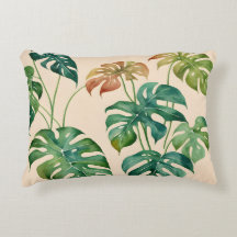 Monstera Houseplant Boho Watercolor Art