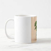 Monstera Kawaii Inomhusväxt Mugg