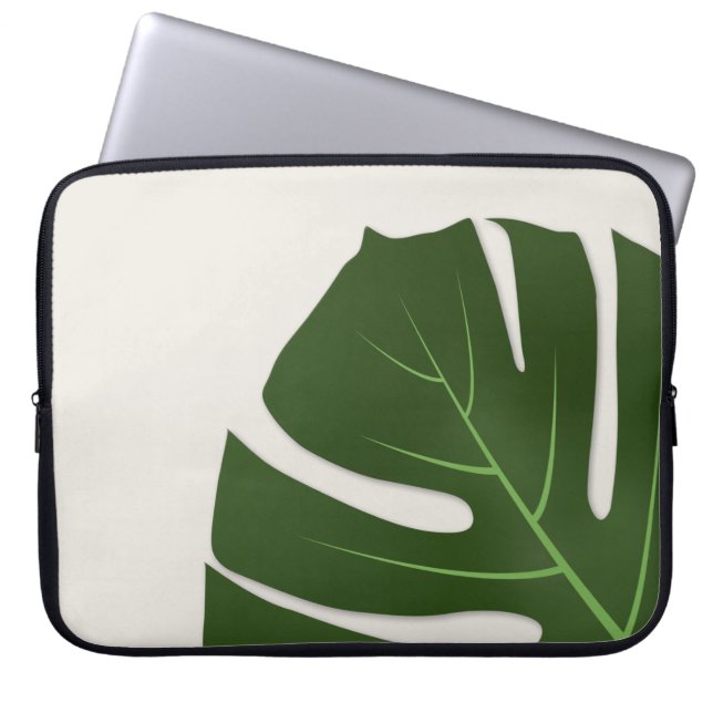 Monstera Laptop Fodral (Framsidan)