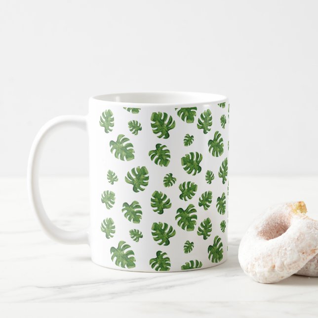 Monstera Leaf Coffee Mug Kaffemugg (Med munk)