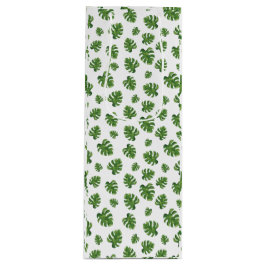 Monstera Leaf Wine Gift Bag