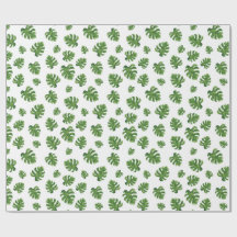 Monstera Leaf Wrapping Paper 30 in x 6 ft