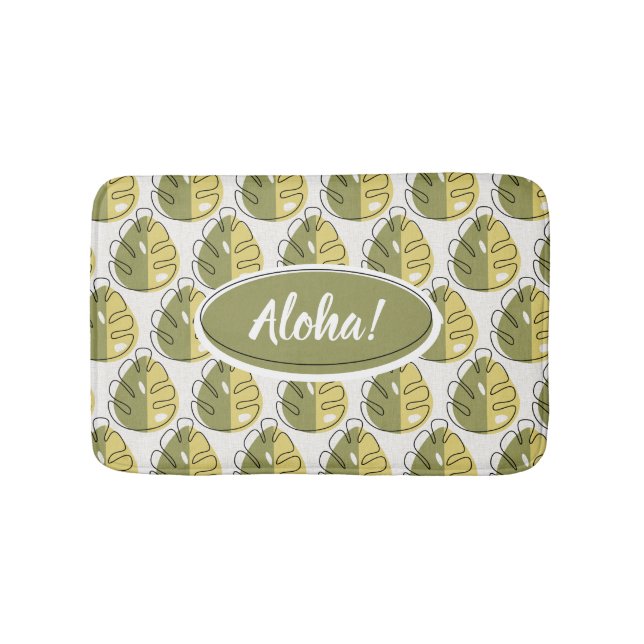 Monstera Leaves - Green Badrumsmatta (Framsidan)