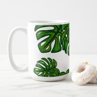 Monstera Leaves Kaffemugg