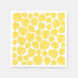 Monstera - Lemon Gult and White Pappersservett