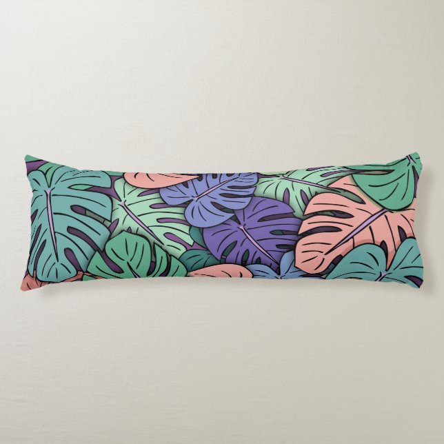 Monstera Löv #8 Kroppskudde (Framsidan)