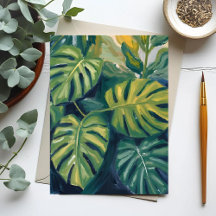 Monstera Löv är botaniskt fabriksmålning