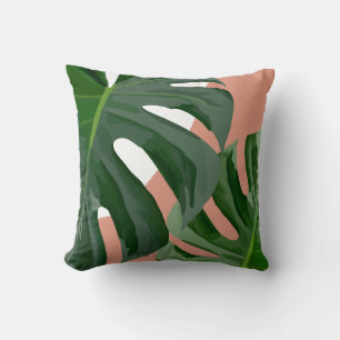 Monstera Löv Dekorativ kudde