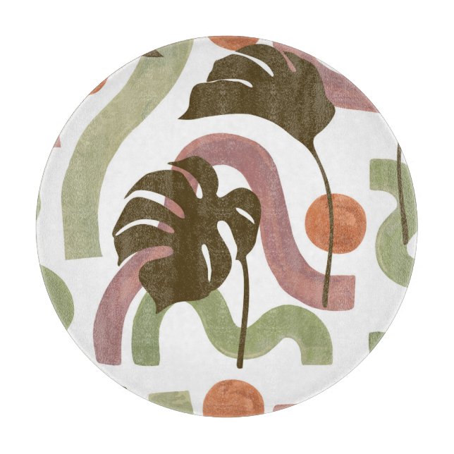 Monstera Löv: Elegant Watercolor Poster (Framsidan)