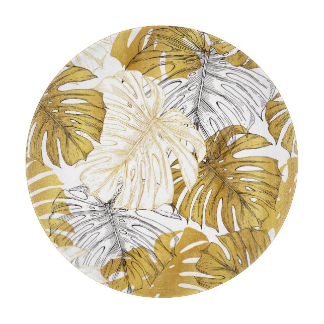 Monstera Löv: Golden White (Framsidan)
