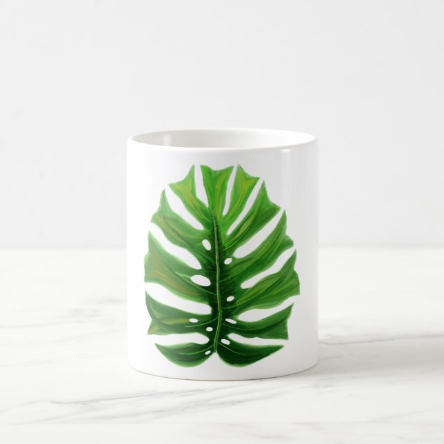 Monstera Löv Kaffemugg (Center)