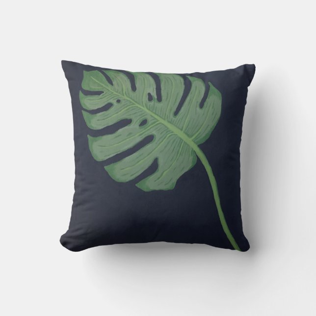 Monstera Löv Kudde (Framsida)