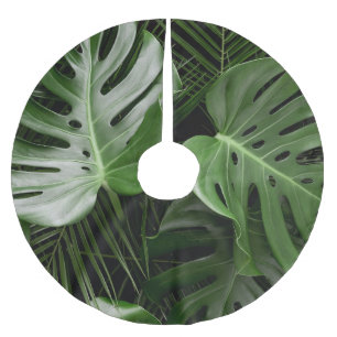 Monstera löv, lyxtropiskt utseende. julgransmatta borstad polyester