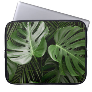 Monstera löv, lyxtropiskt utseende. laptop fodral