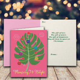 Monstera Löv Monsterry & Bright Plant Älskare Kort