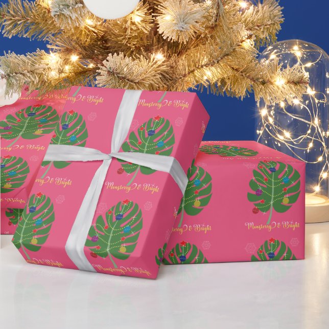 Monstera Löv Monsterry & Bright Plant Älskare Presentpapper (Helgdagar)