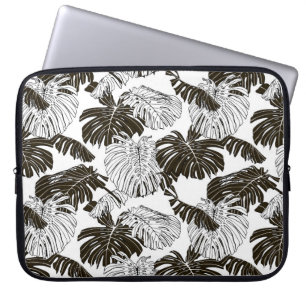 Monstera löv sömlös mönster laptop fodral