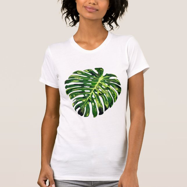 Monstera Löv T-Shirt Gift (Framsida)